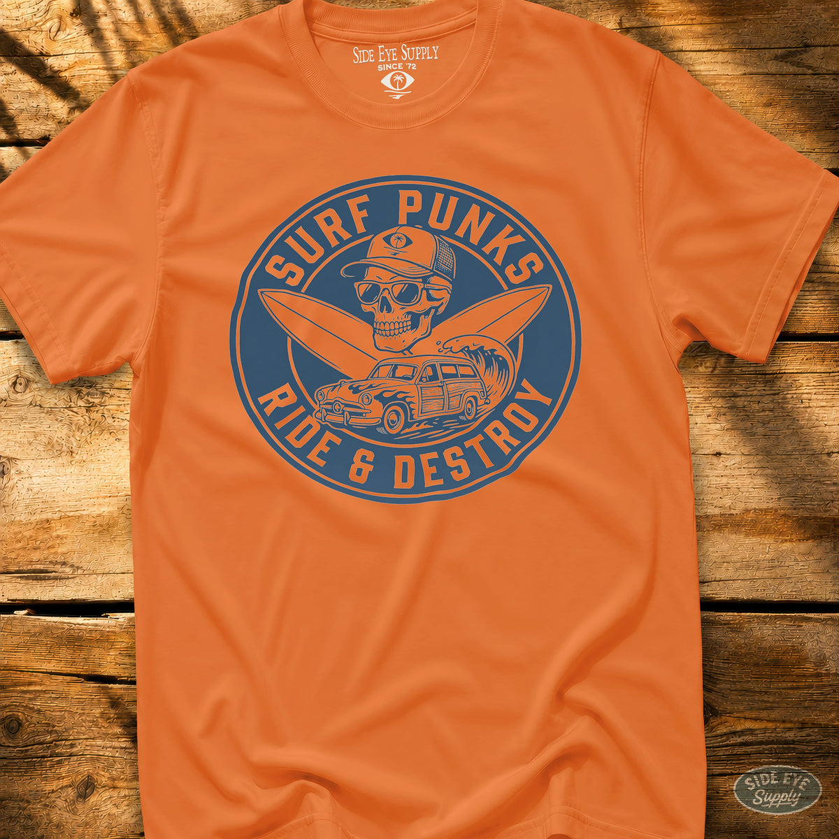 Surf Punks Tee Orange / S - by Side Eye Supply - Surf Beach Life Apparel