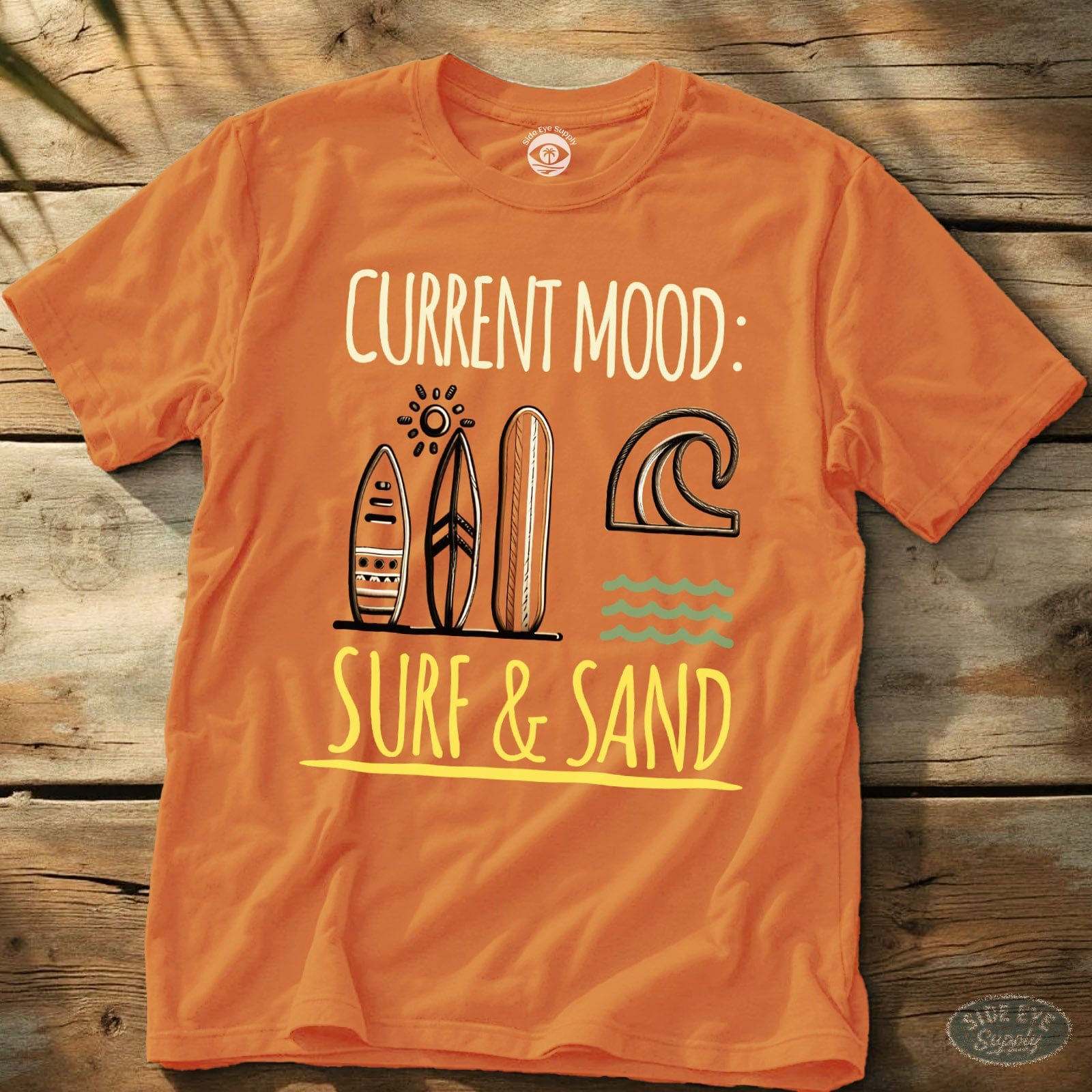 Surf & Sand Tee Orange / S - by Side Eye Supply - Surf Beach Life Apparel