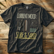 Surf & Sand Tee Charcoal / S - by Side Eye Supply - Surf Beach Life Apparel