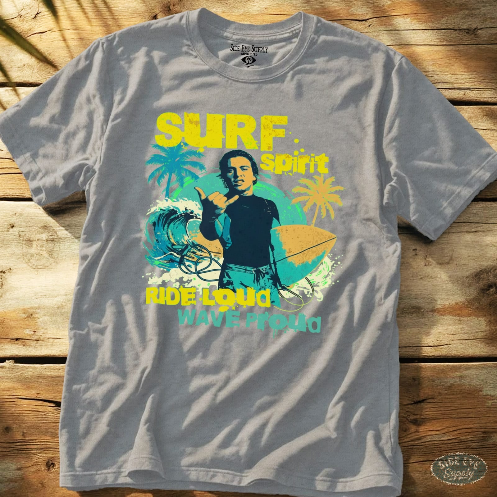 Surf Spirit Tee Sport Grey / S - by Side Eye Supply - Surf Beach Life Apparel