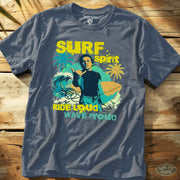Surf Spirit Tee Heather Indigo / S - by Side Eye Supply - Surf Beach Life Apparel