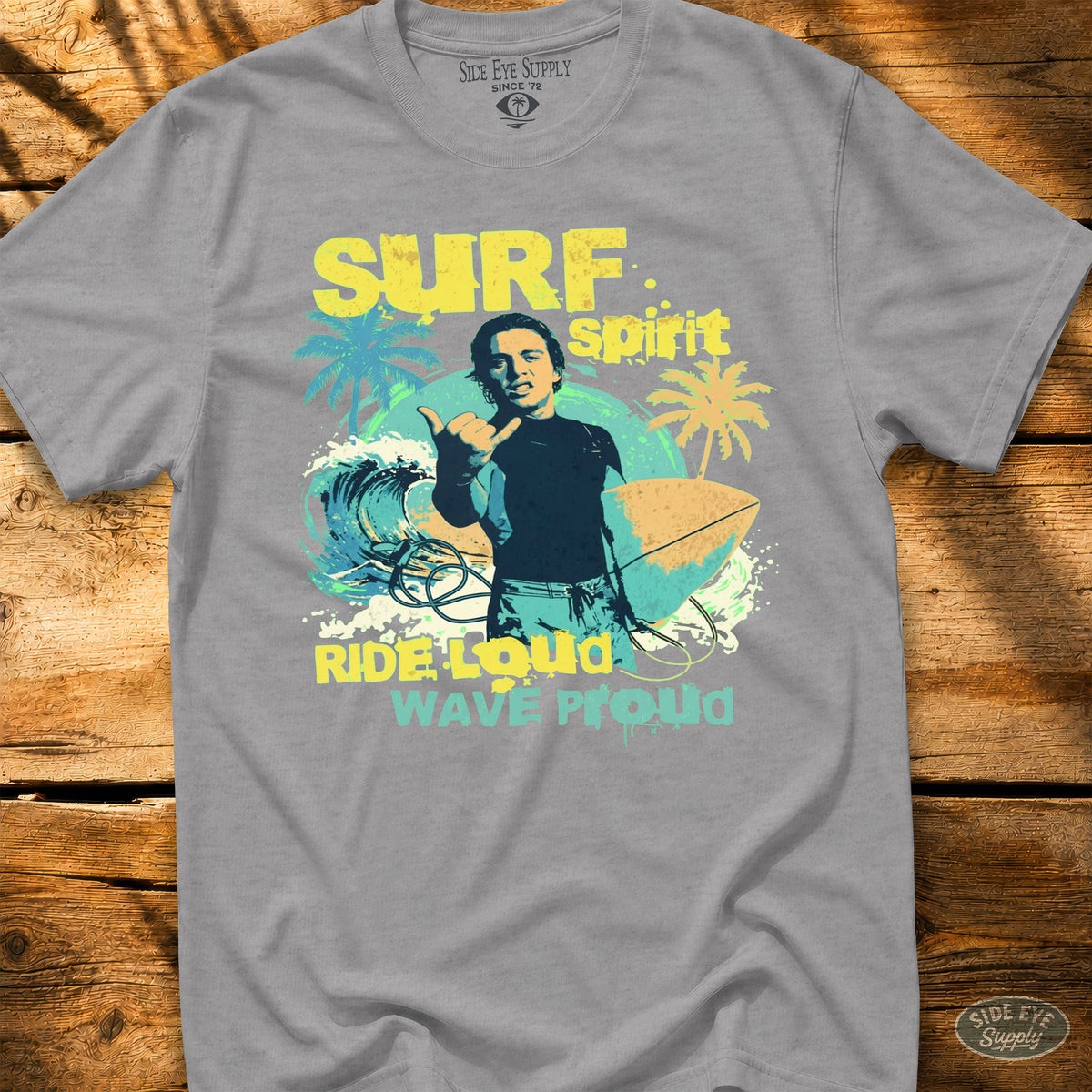 Surf Spirit Tee Sport Grey / S - by Side Eye Supply - Surf Beach Life Apparel