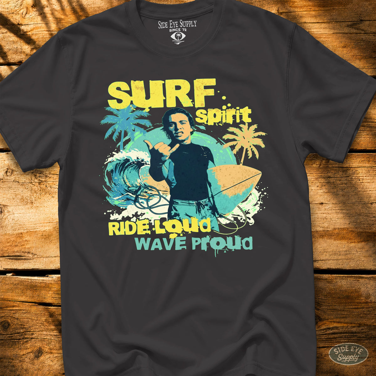 Surf Spirit Tee Black / S - by Side Eye Supply - Surf Beach Life Apparel