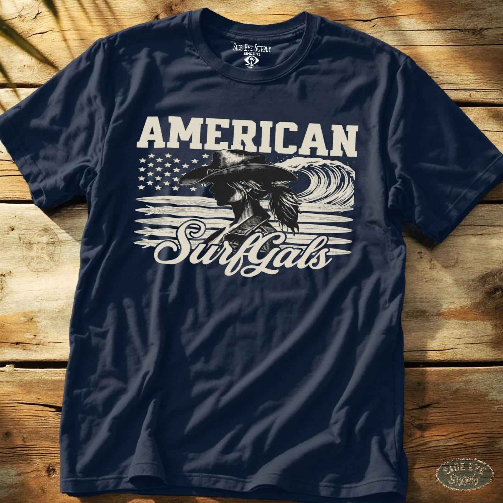 Surfgals Tee Navy / S - by Side Eye Supply - Surf Beach Life Apparel