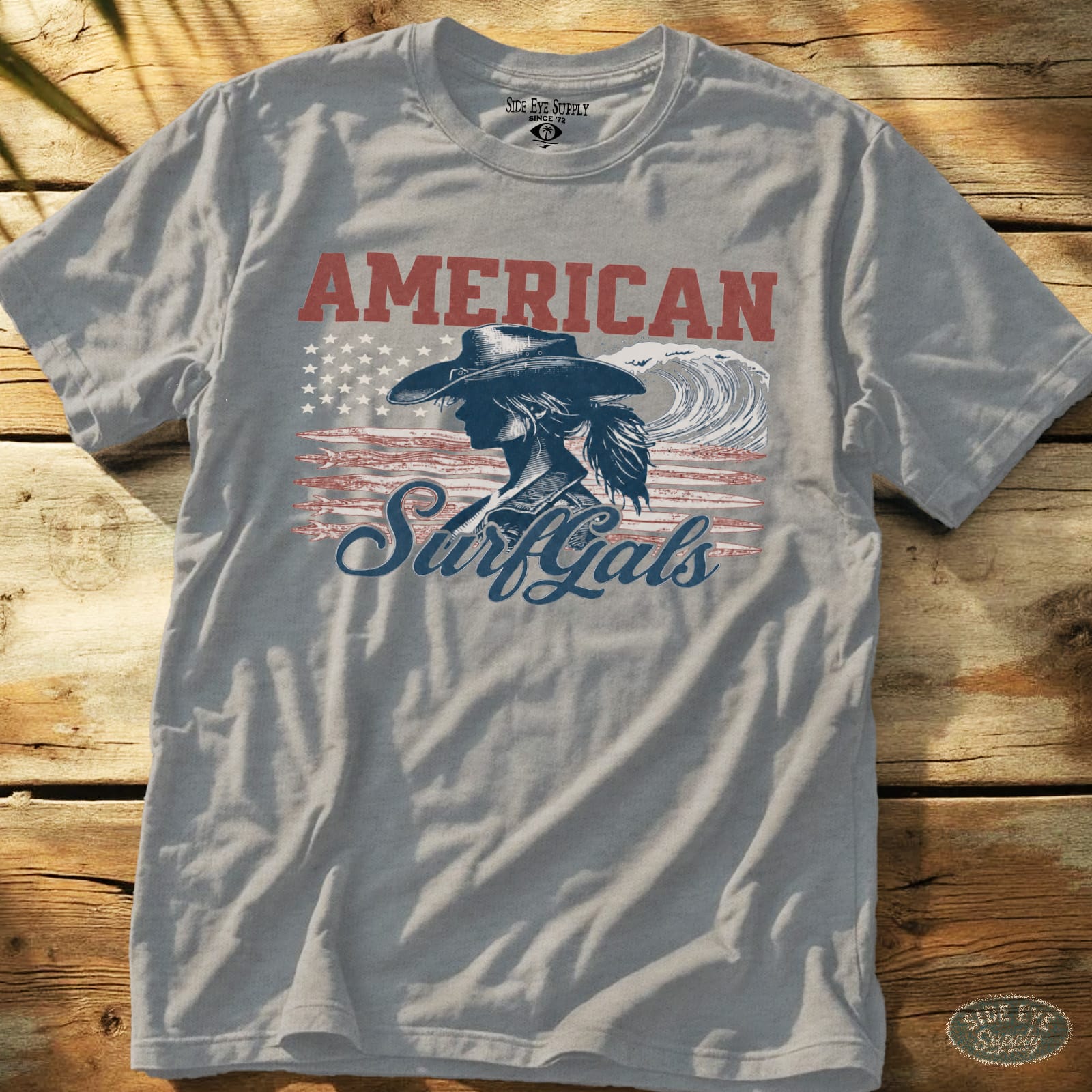 Surfgals Tee Sport Grey / S - by Side Eye Supply - Surf Beach Life Apparel