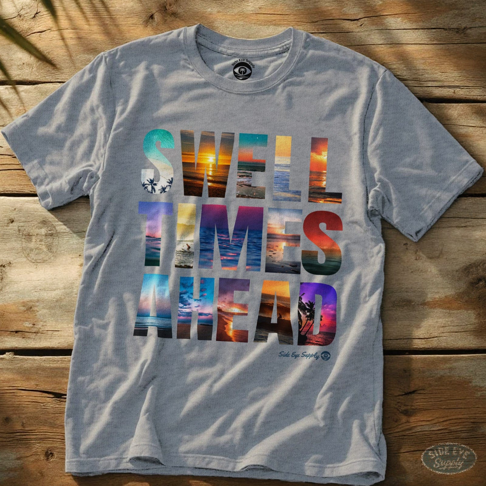 Swell Times Ahead Tee Sport Grey / S - by Side Eye Supply - Surf Beach Life Apparel