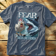 Tastes Like Chicken Tee Heather Indigo / S - by Side Eye Supply - Surf Beach Life Apparel
