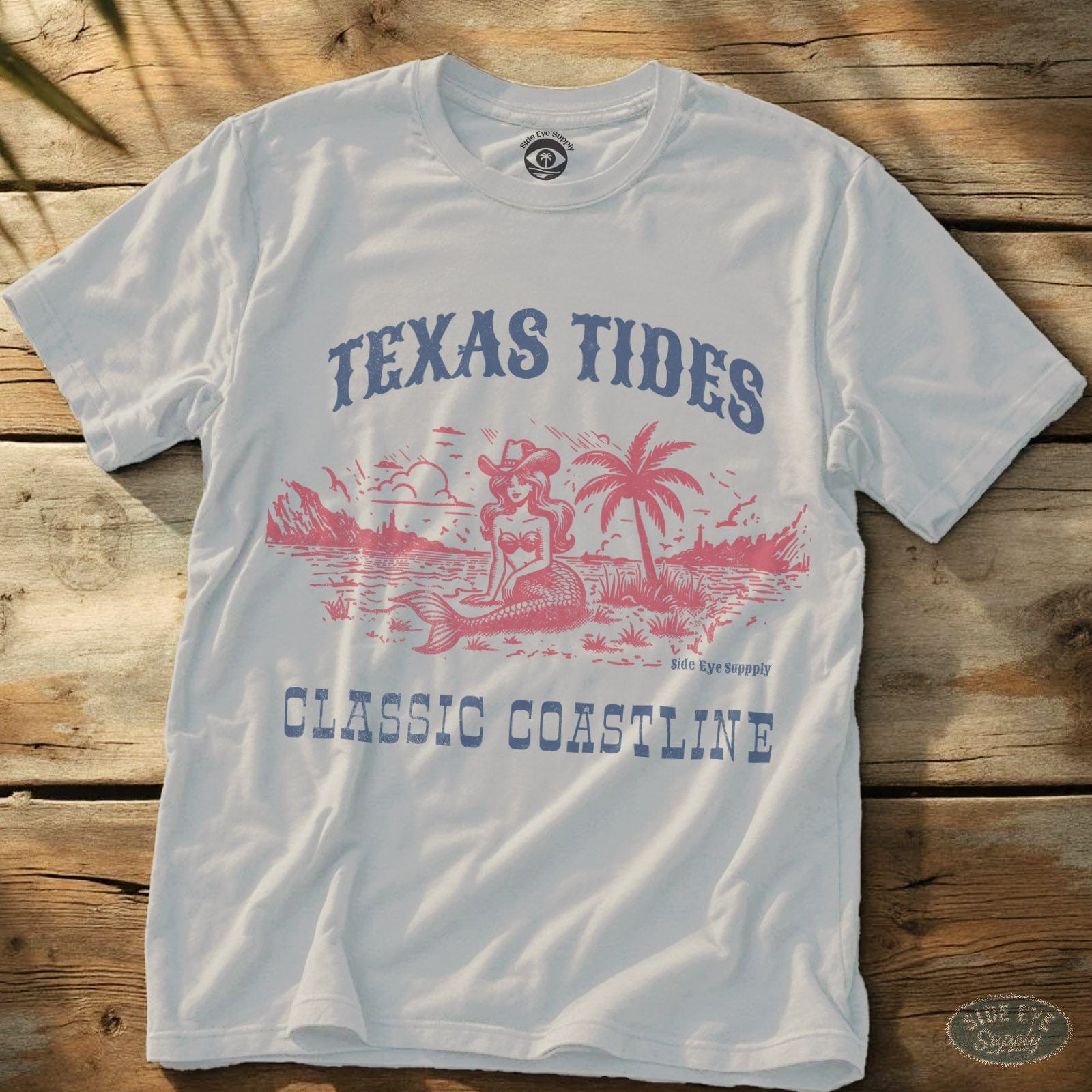 Texas Tides Tee White / S - by Side Eye Supply - Surf Beach Life Apparel