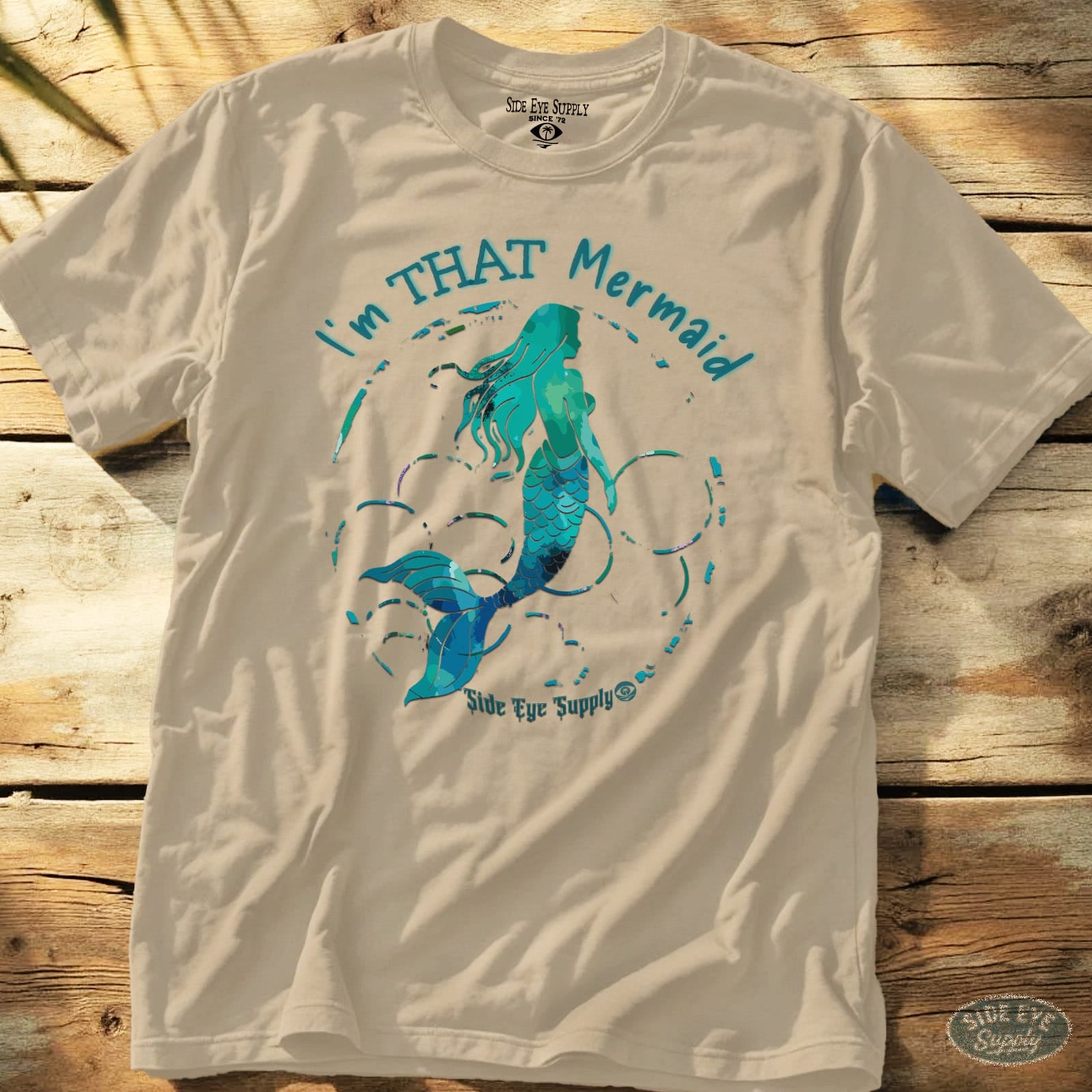 THAT Mermaid Tee Sand / S - by Side Eye Supply - Surf Beach Life Apparel
