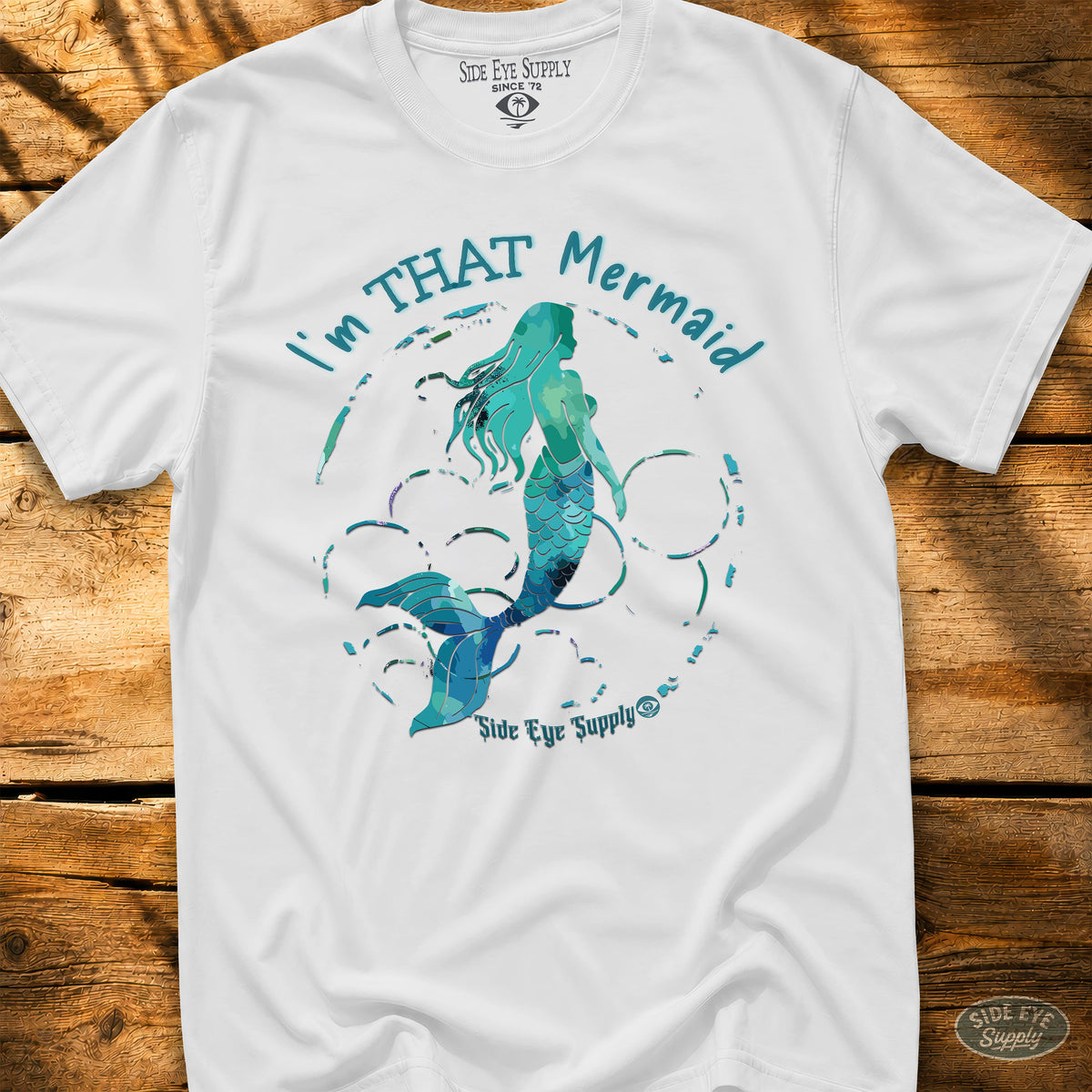 THAT Mermaid Tee White / S - by Side Eye Supply - Surf Beach Life Apparel