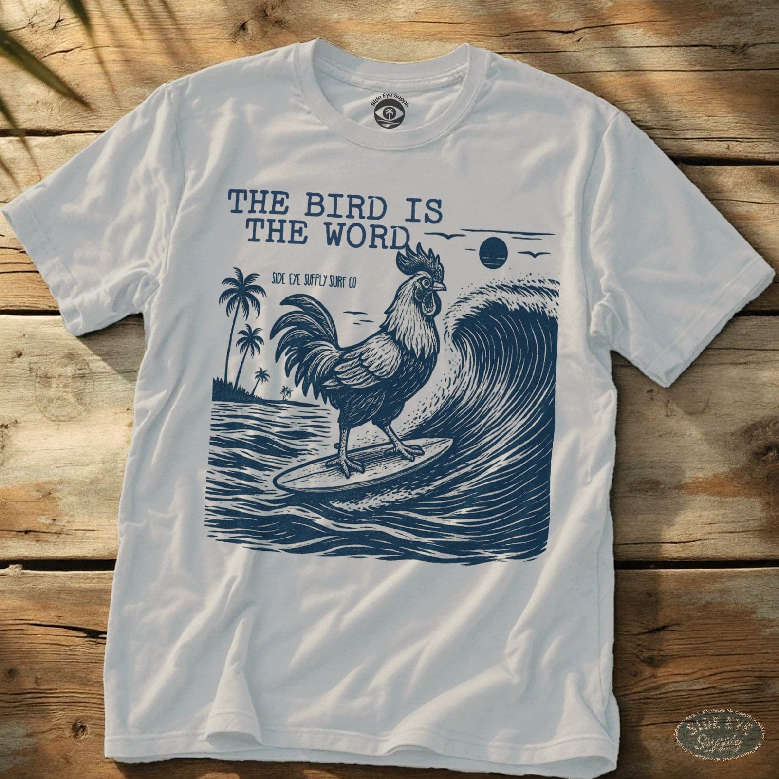 The Bird Tee White / S - by Side Eye Supply - Surf Beach Life Apparel