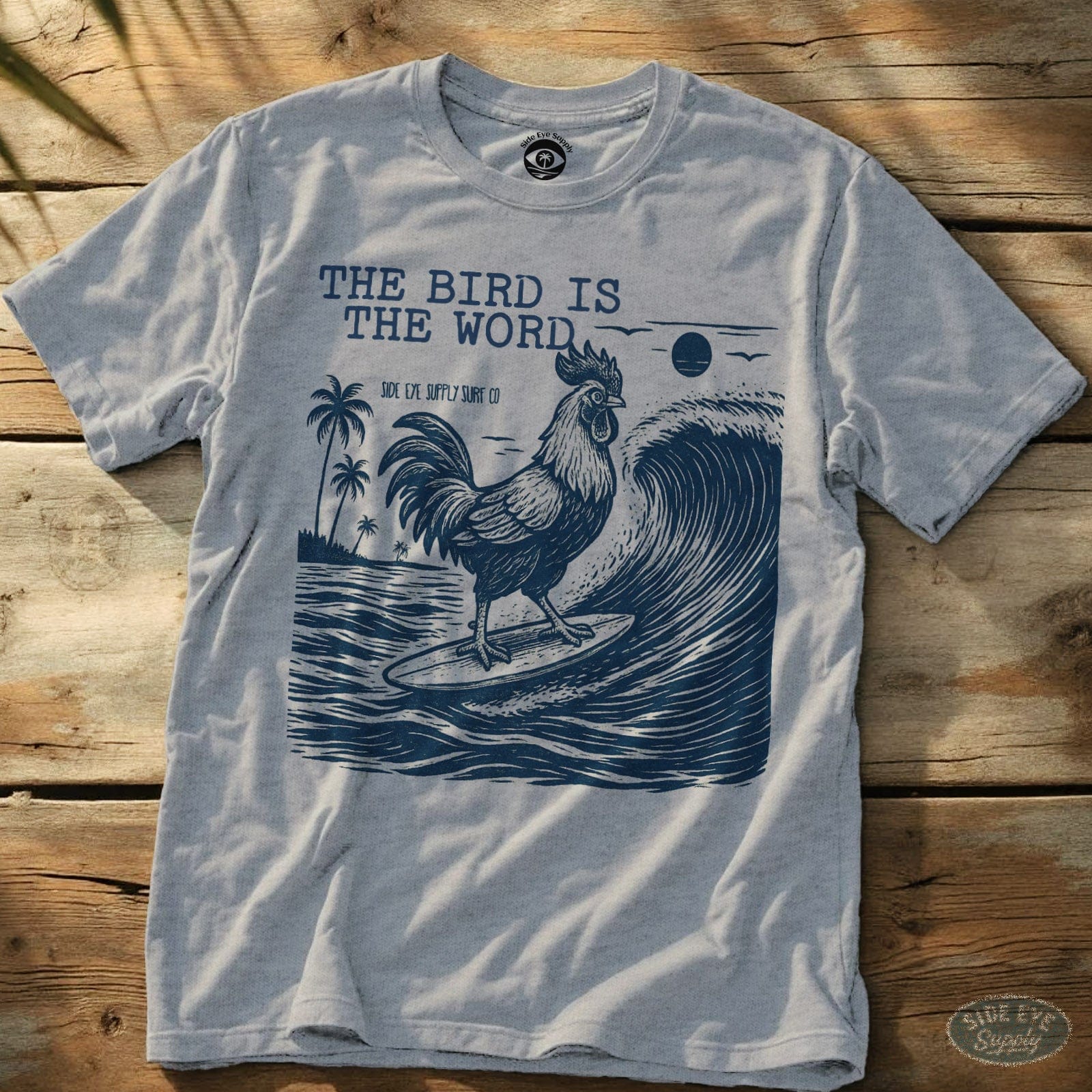 The Bird Tee Sport Grey / S - by Side Eye Supply - Surf Beach Life Apparel