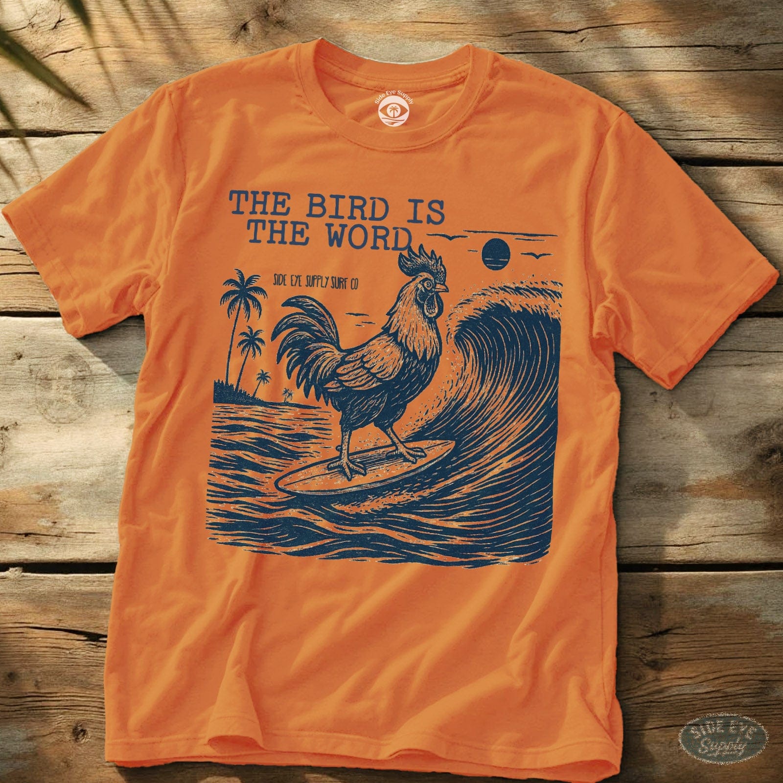 The Bird Tee Orange / S - by Side Eye Supply - Surf Beach Life Apparel
