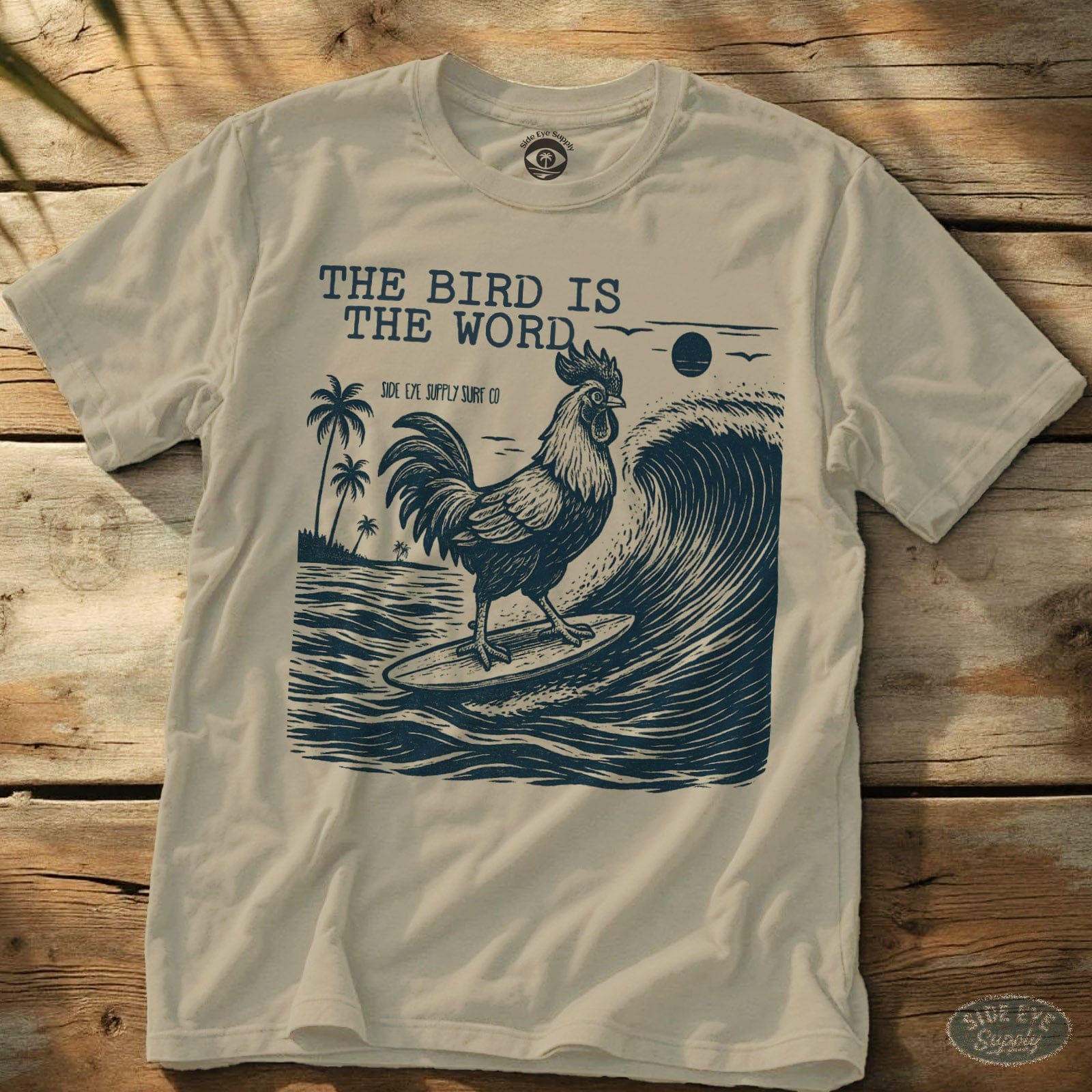 The Bird Tee Natural / S - by Side Eye Supply - Surf Beach Life Apparel