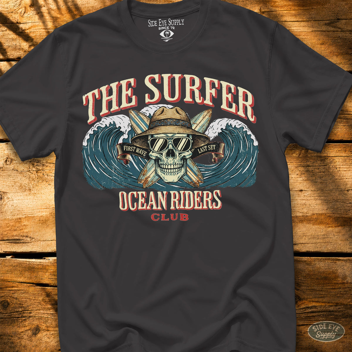 The Surfer Tee Black / S - by Side Eye Supply - Surf Beach Life Apparel