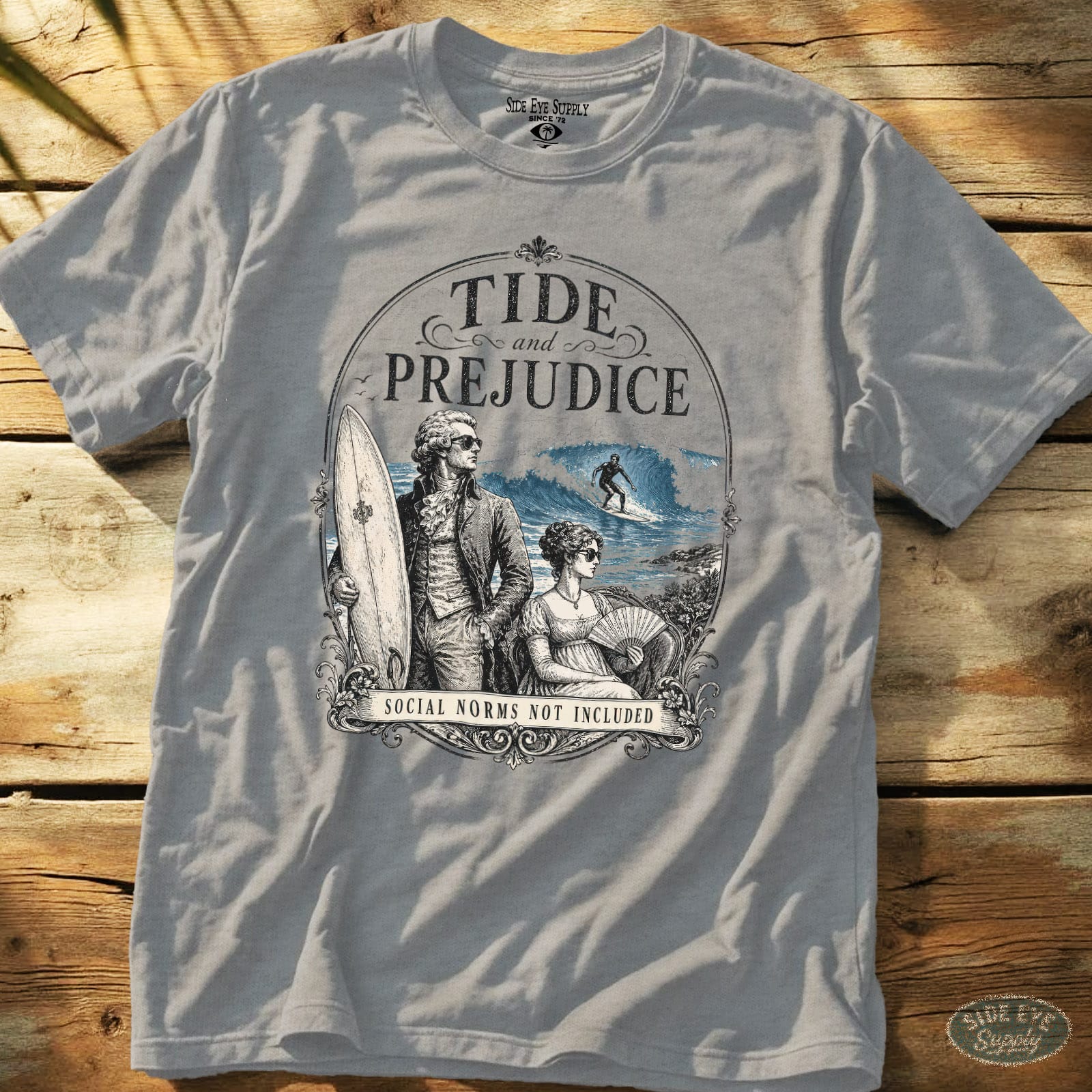 Tide and Prejudice T-Shirt Sport Grey / S - by Side Eye Supply - Surf Beach Life Apparel