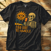 Too Hot to Handle Tee Black / S - by Side Eye Supply - Surf Beach Life Apparel
