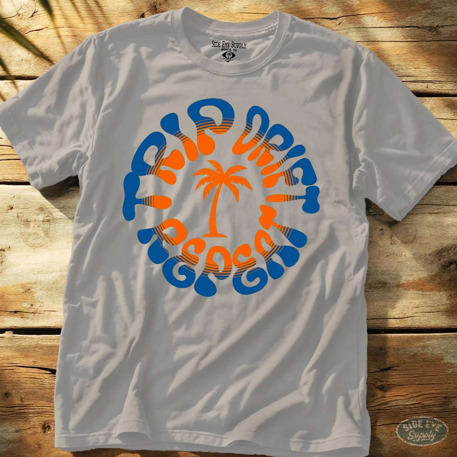 Trip Drift Repeat Tee Ice Grey / S - by Side Eye Supply - Surf Beach Life Apparel