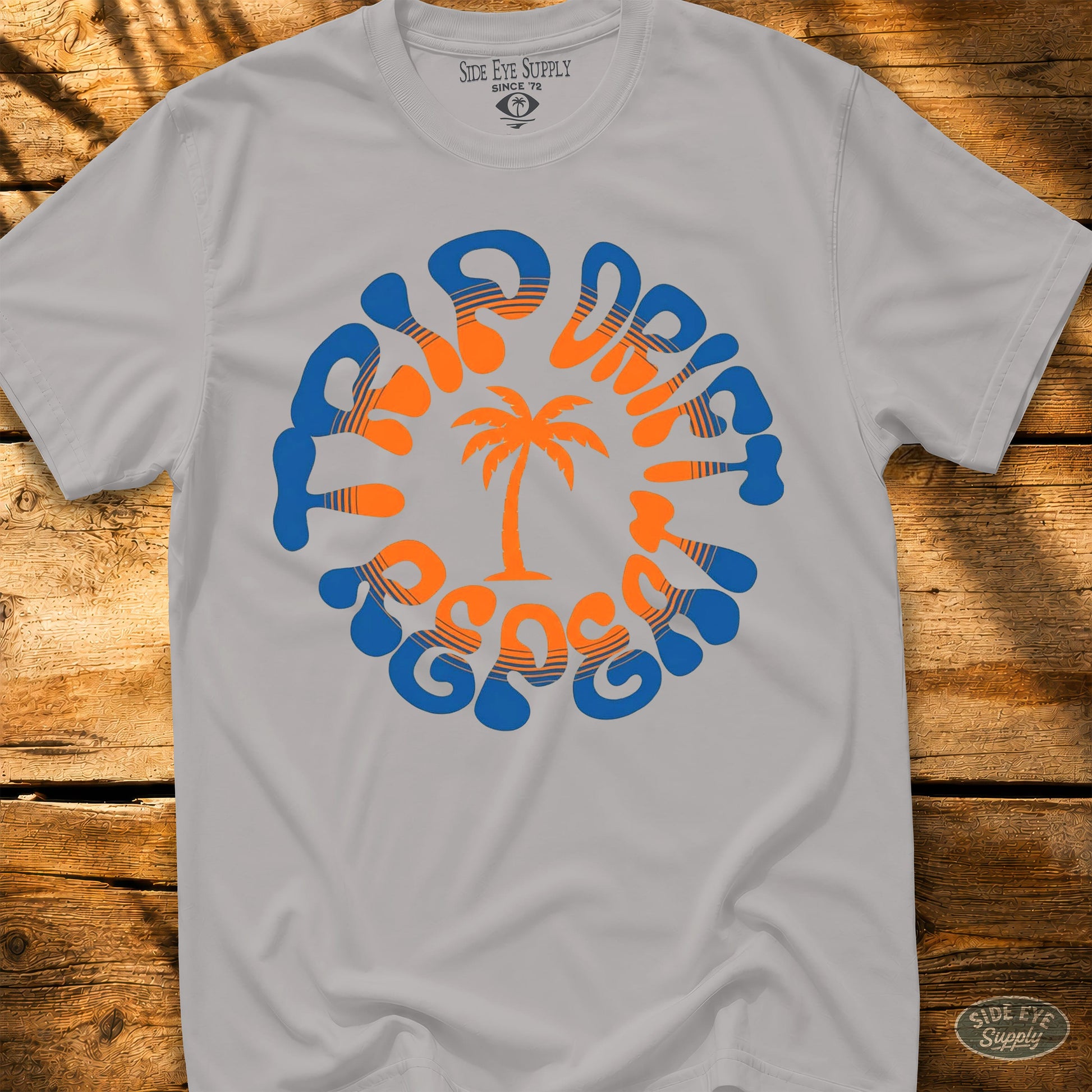 Trip Drift Repeat Tee Ice Grey / S - by Side Eye Supply - Surf Beach Life Apparel