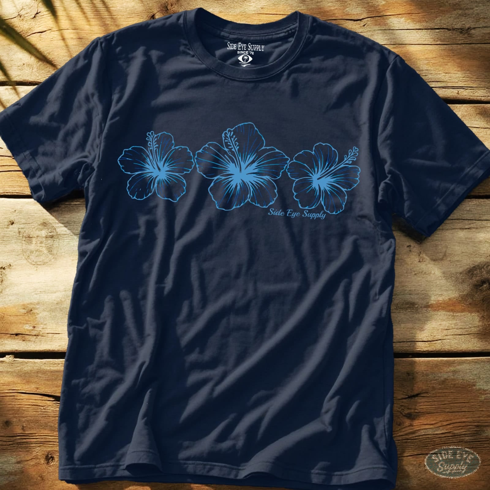 Triple H Tee Navy / S - by Side Eye Supply - Surf Beach Life Apparel