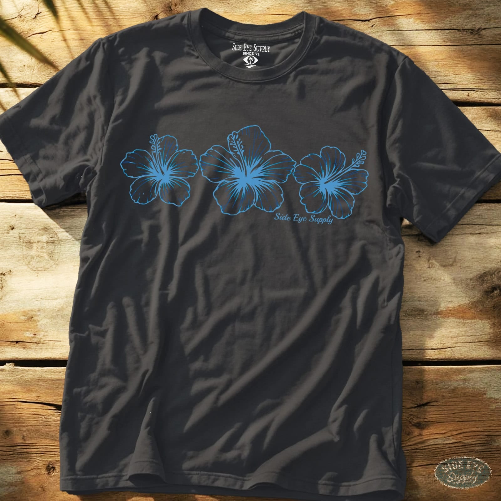 Triple H Tee Charcoal / S - by Side Eye Supply - Surf Beach Life Apparel