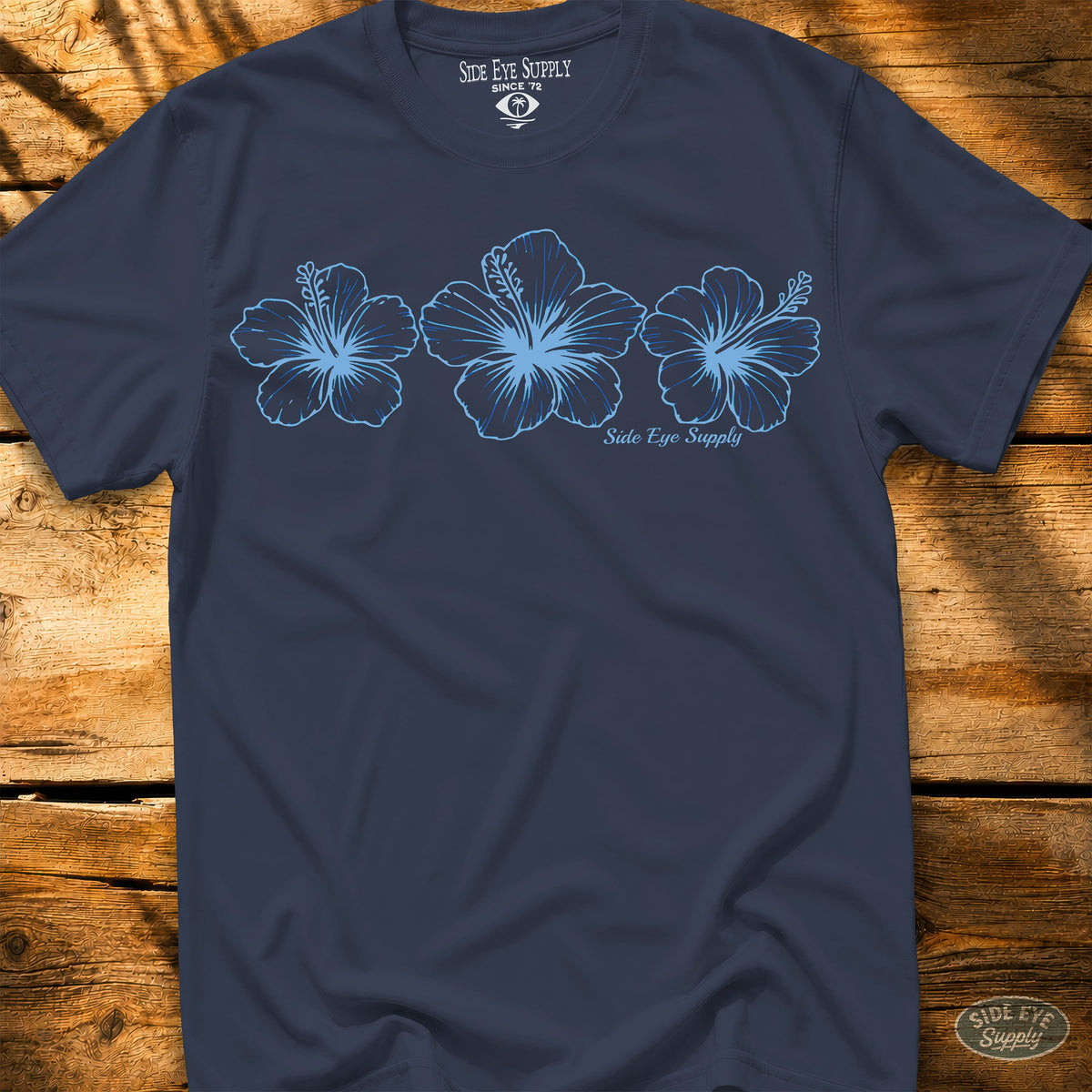Triple H Tee Navy / S - by Side Eye Supply - Surf Beach Life Apparel