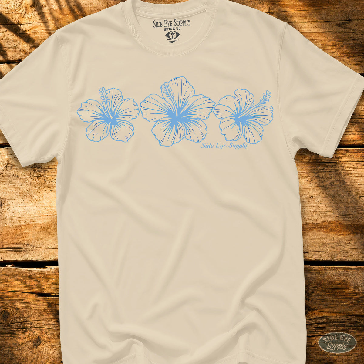 Triple H Tee Natural / S - by Side Eye Supply - Surf Beach Life Apparel