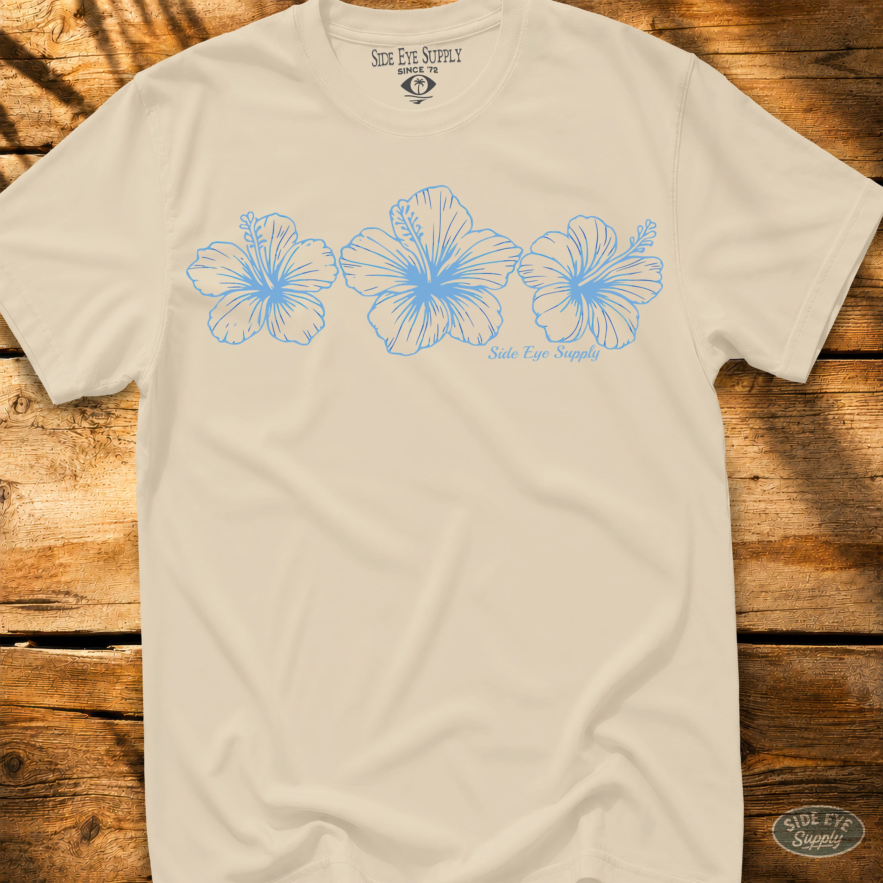 Triple H Tee Natural / S - by Side Eye Supply - Surf Beach Life Apparel