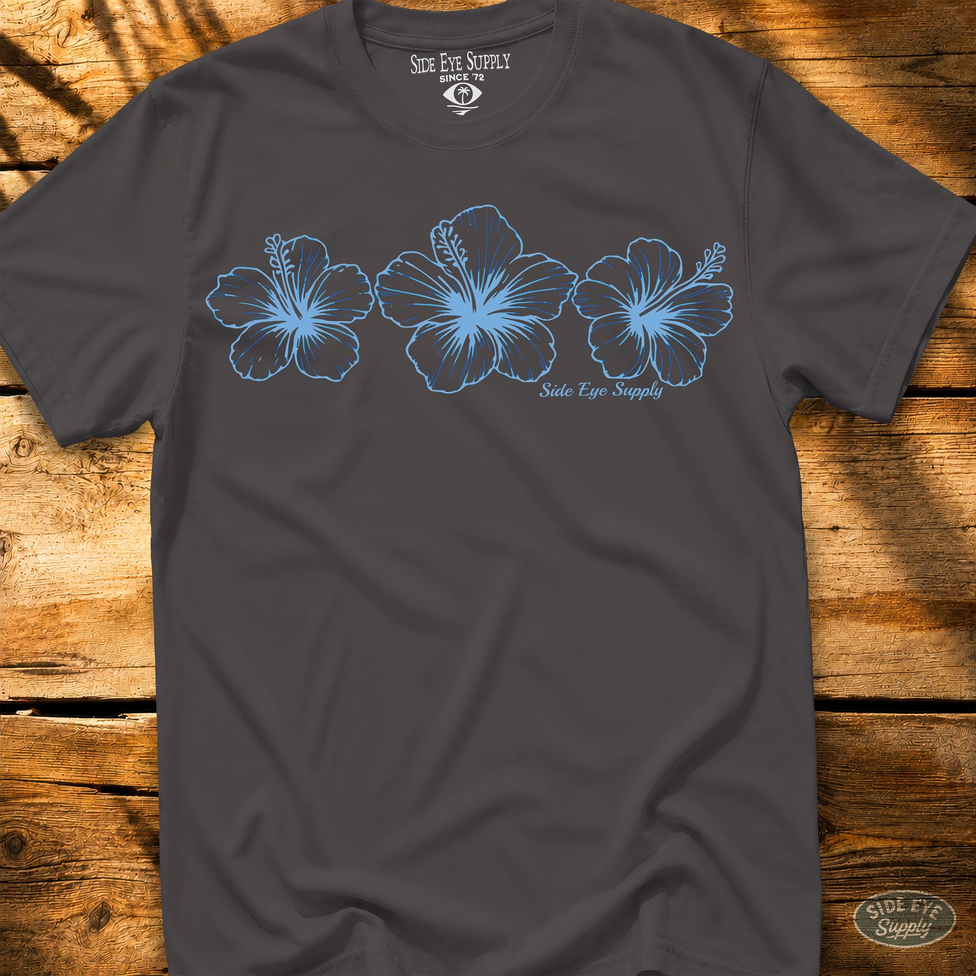 Triple H Tee Charcoal / S - by Side Eye Supply - Surf Beach Life Apparel
