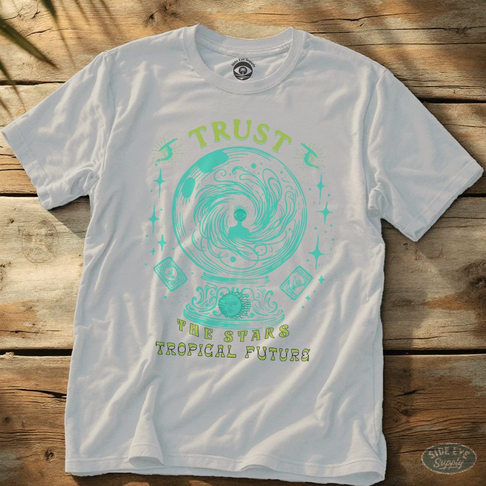 Tropical Future Tee White / S - by Side Eye Supply - Surf Beach Life Apparel