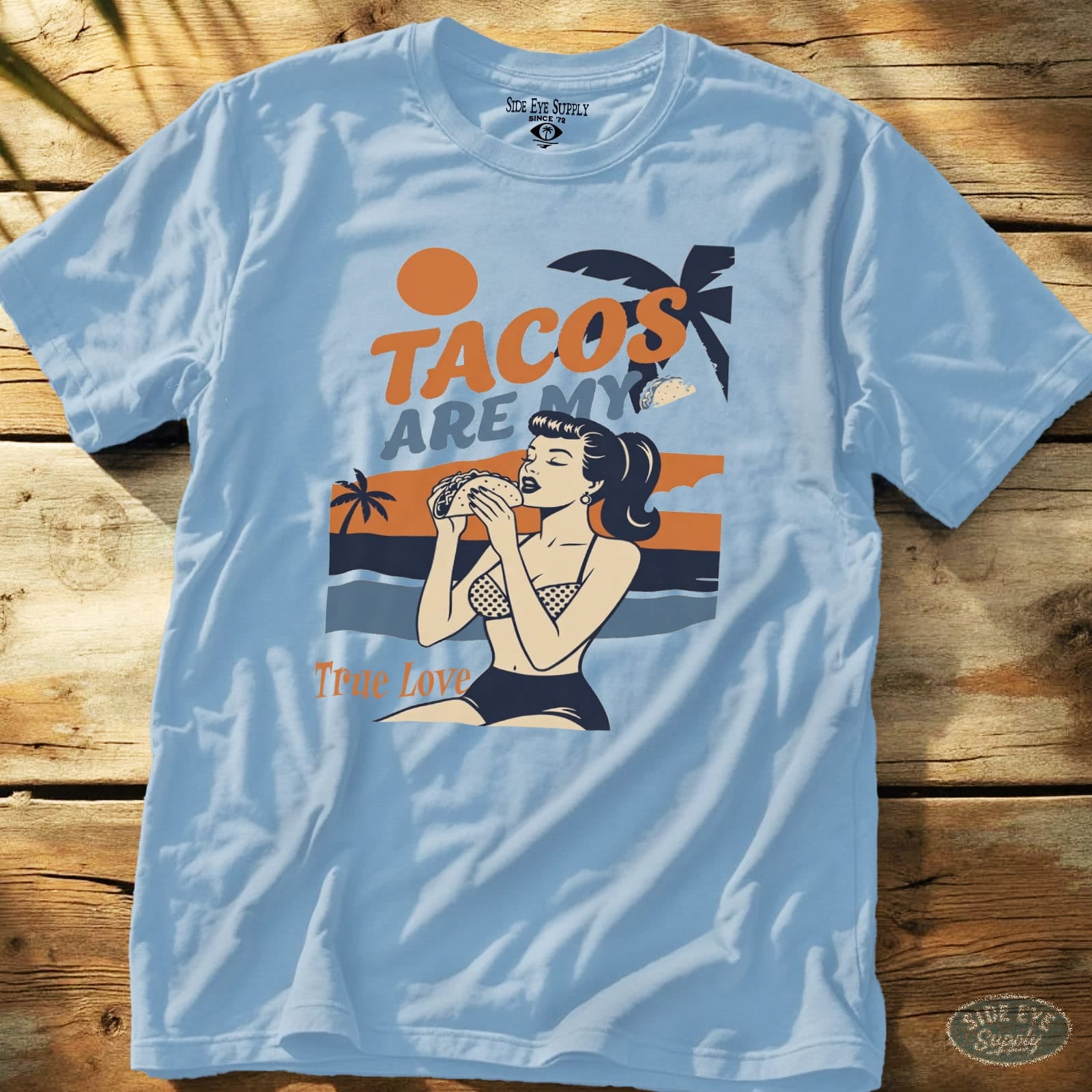 True Love Tee Light Blue / S - by Side Eye Supply - Surf Beach Life Apparel