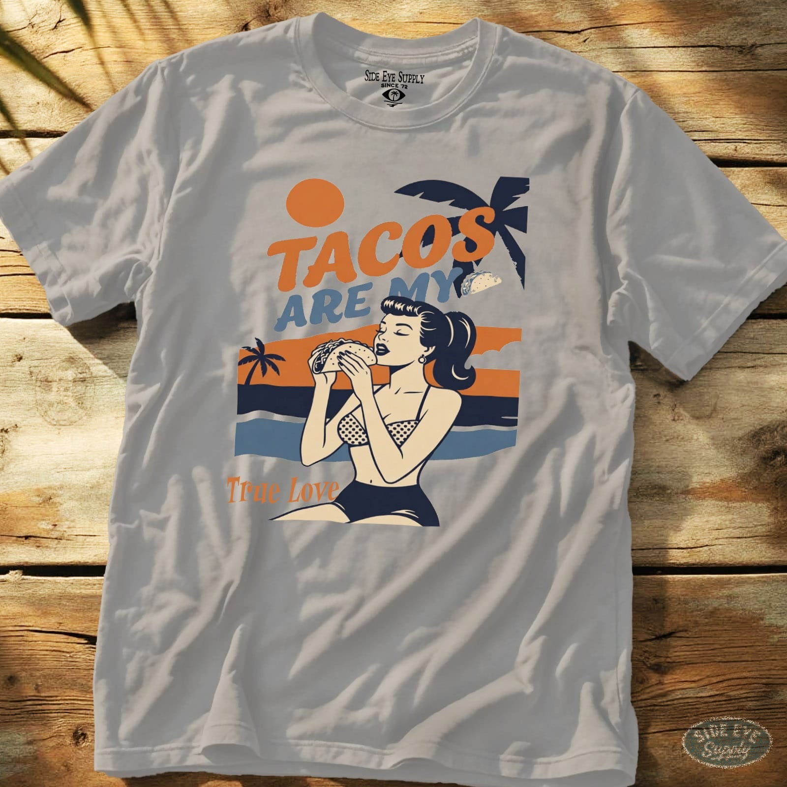 True Love Tee Ice Grey / S - by Side Eye Supply - Surf Beach Life Apparel