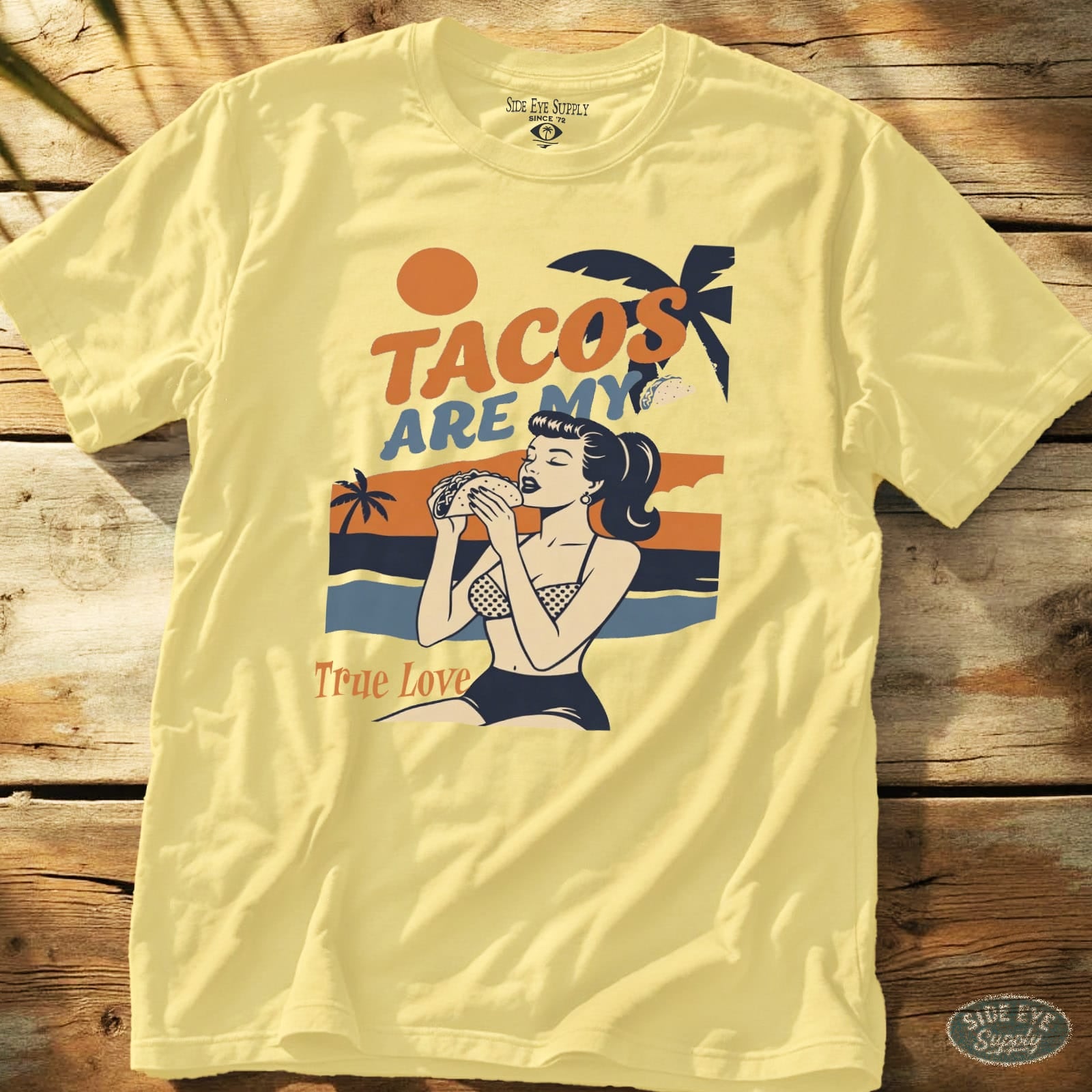 True Love Tee Cornsilk / S - by Side Eye Supply - Surf Beach Life Apparel