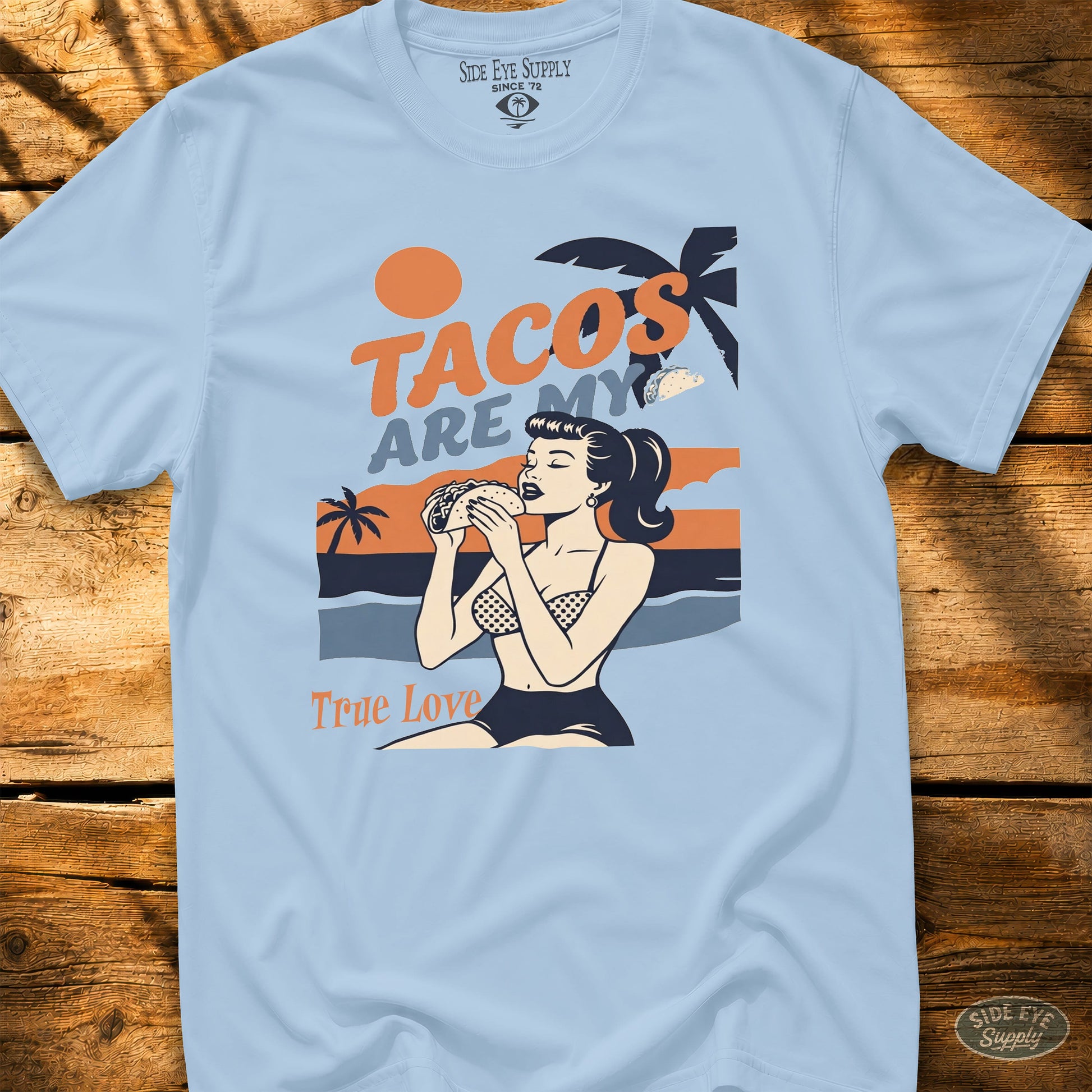 True Love Tee Light Blue / S - by Side Eye Supply - Surf Beach Life Apparel
