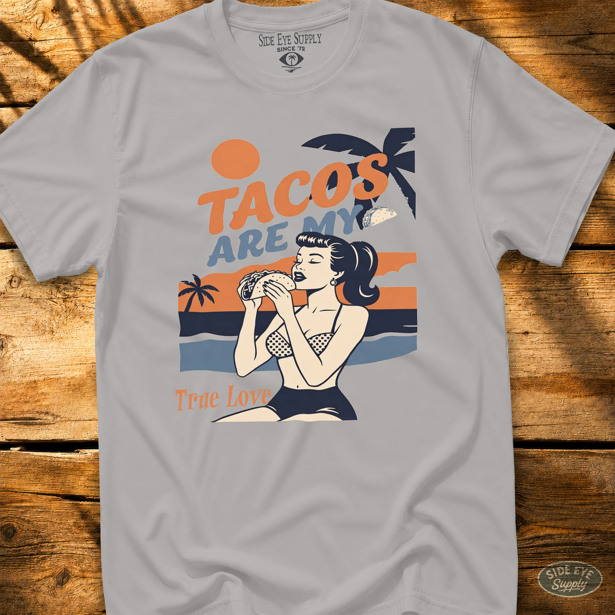 True Love Tee Ice Grey / S - by Side Eye Supply - Surf Beach Life Apparel