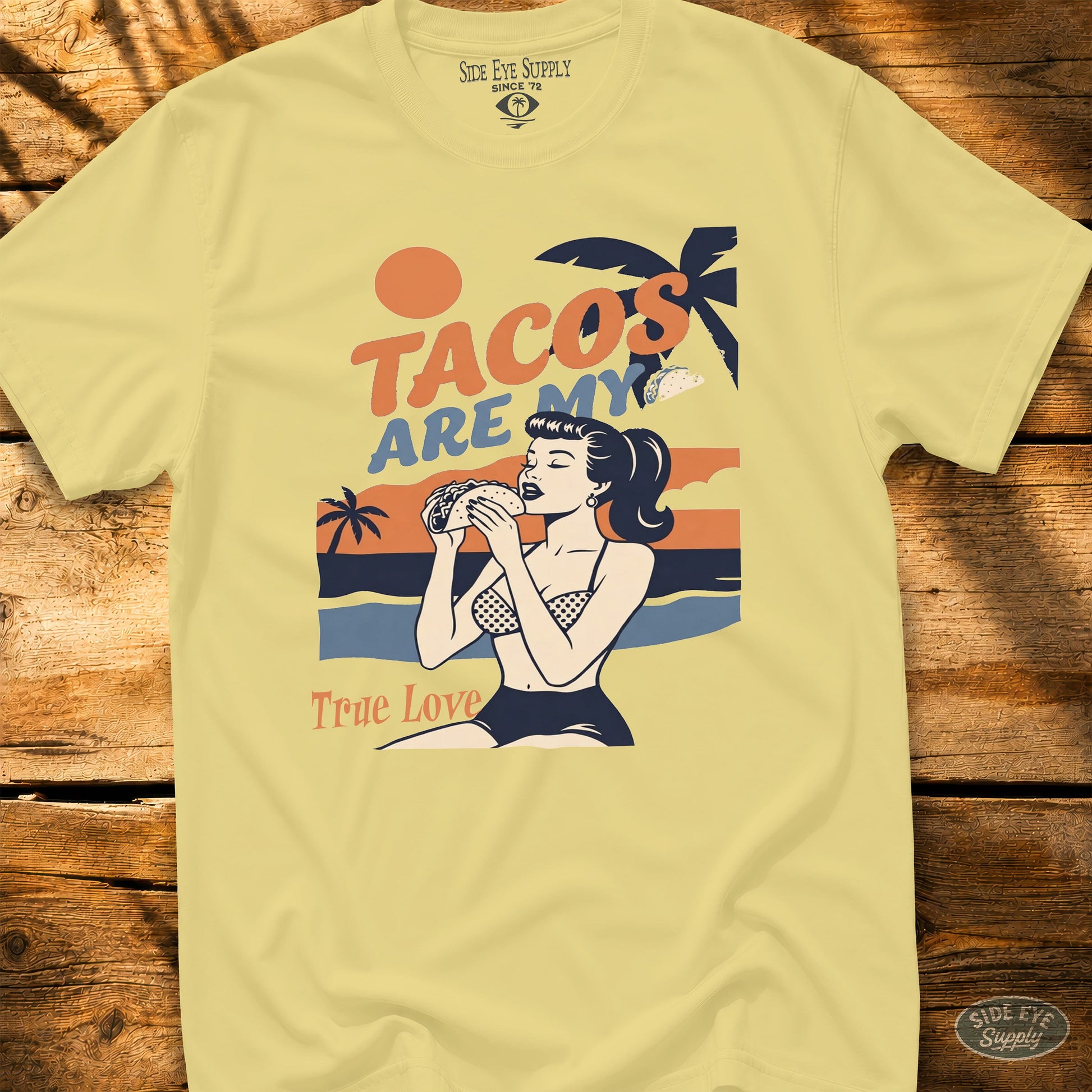 True Love Tee Cornsilk / S - by Side Eye Supply - Surf Beach Life Apparel