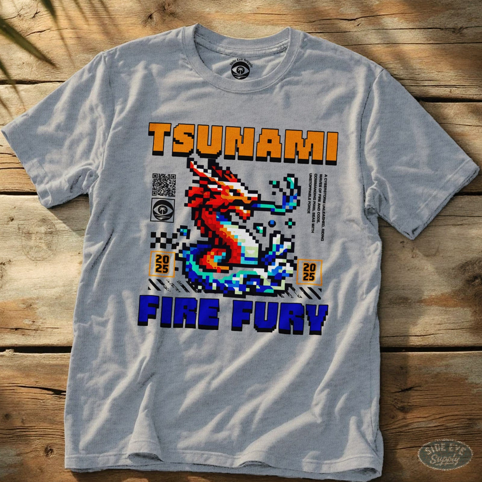 Tsunami Tee Sport Grey / S - by Side Eye Supply - Surf Beach Life Apparel