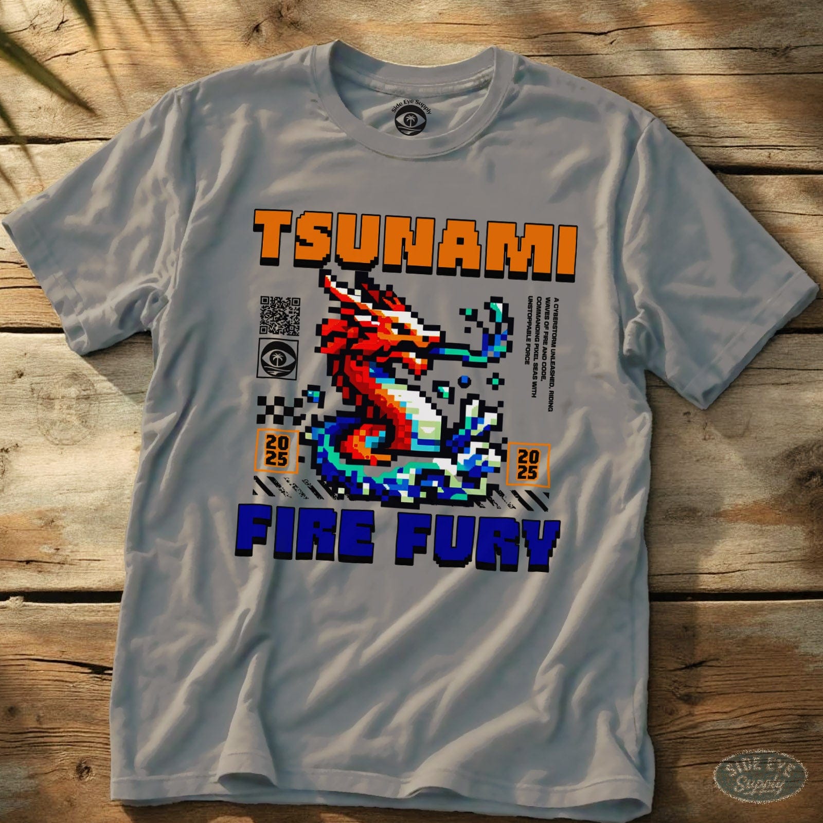 Tsunami Tee Ice Grey / S - by Side Eye Supply - Surf Beach Life Apparel