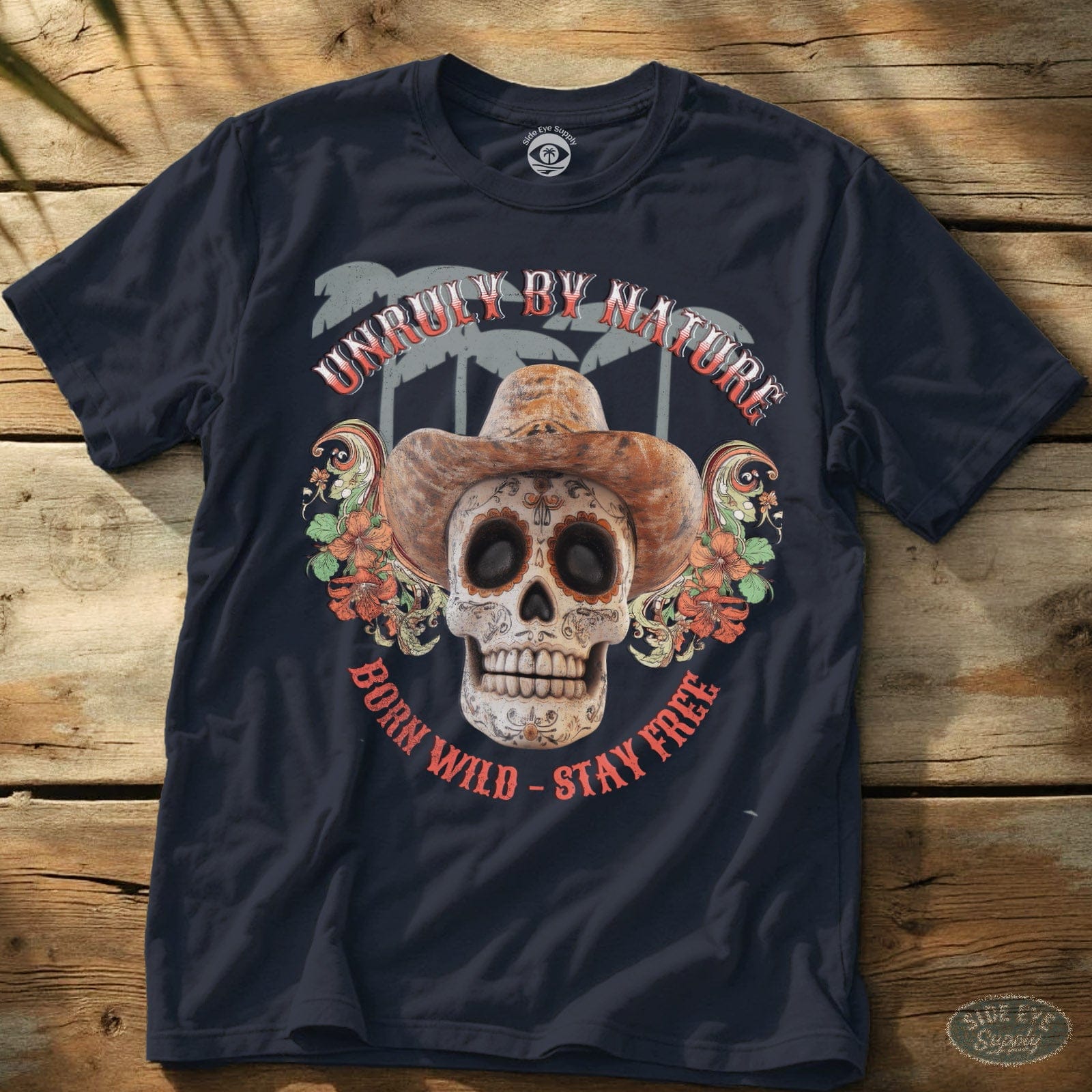 Unruly By Nature Tee Navy / S - by Side Eye Supply - Surf Beach Life Apparel