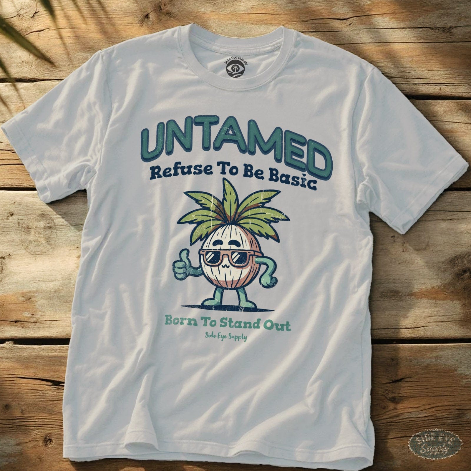 Untamed Tee White / S - by Side Eye Supply - Surf Beach Life Apparel