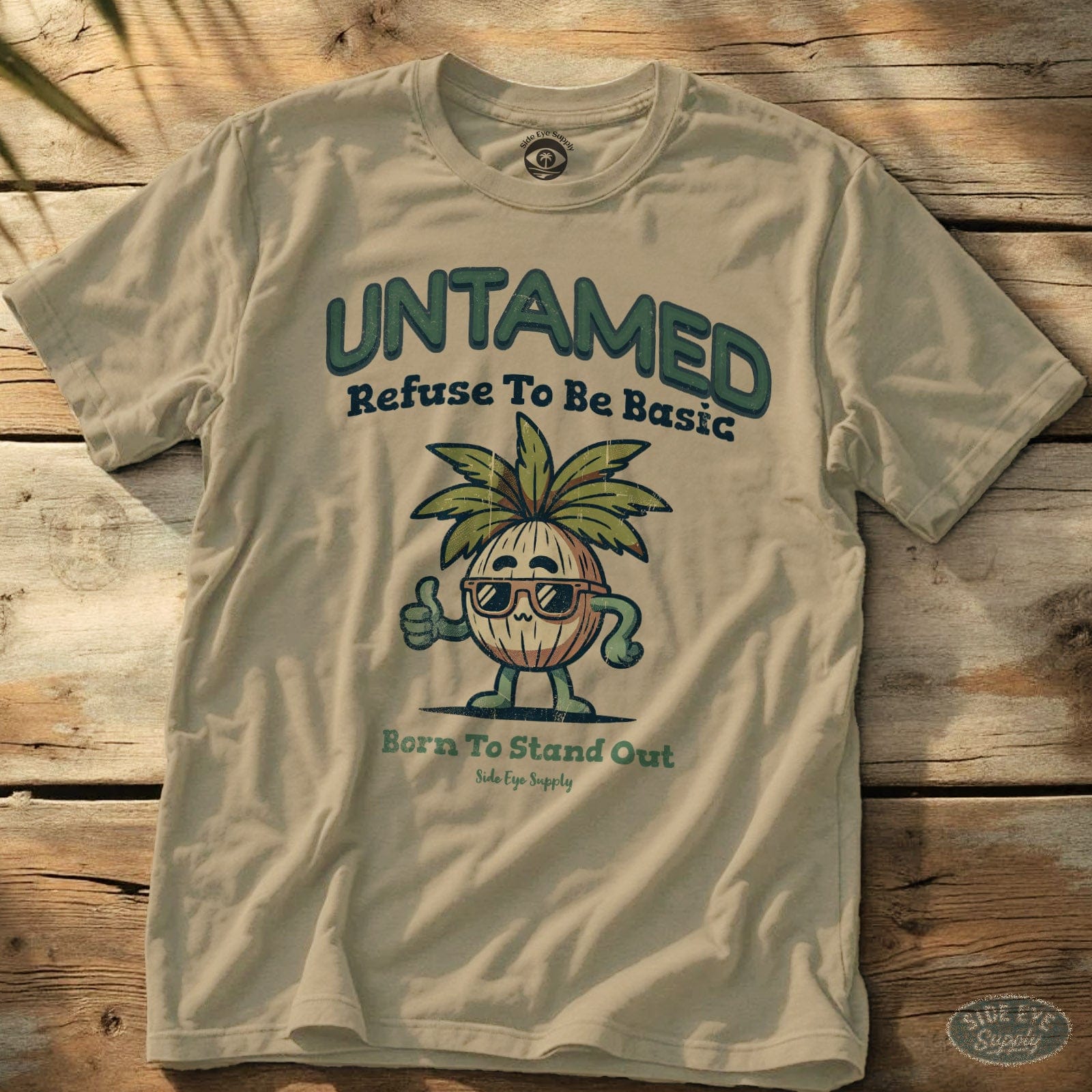 Untamed Tee Sand / S - by Side Eye Supply - Surf Beach Life Apparel