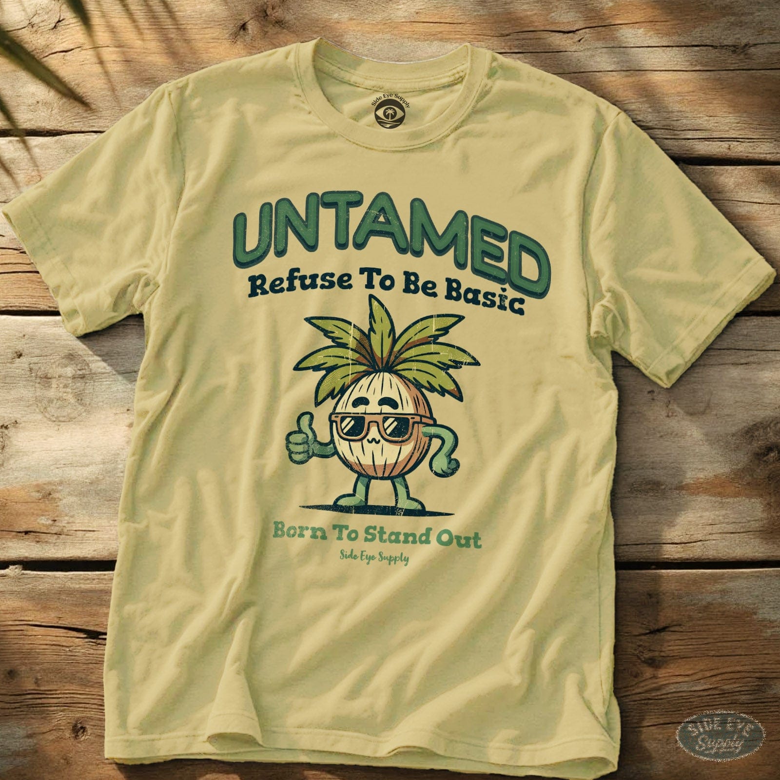 Untamed Tee Cornsilk / S - by Side Eye Supply - Surf Beach Life Apparel