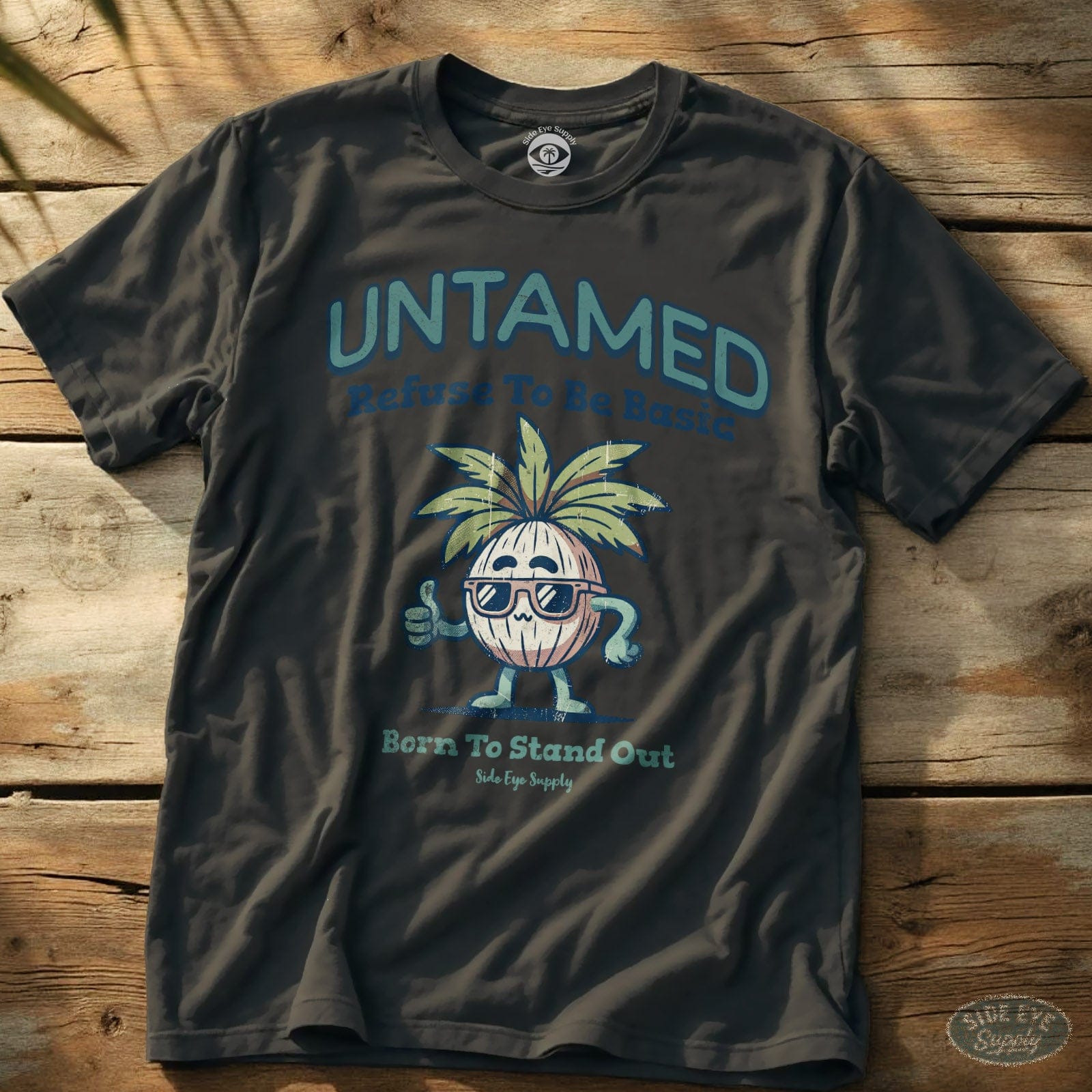 Untamed Tee Charcoal / S - by Side Eye Supply - Surf Beach Life Apparel