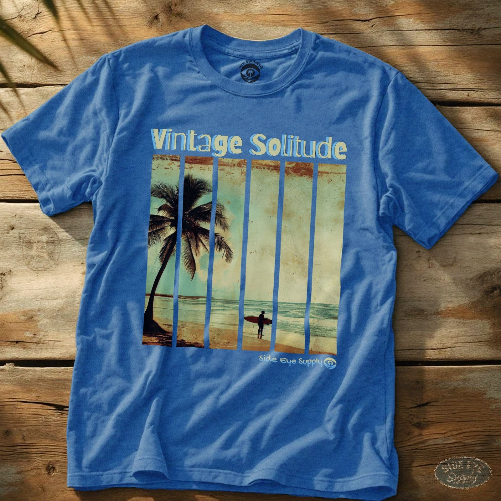 Vintage Solitude Tee Heather Royal / S - by Side Eye Supply - Surf Beach Life Apparel