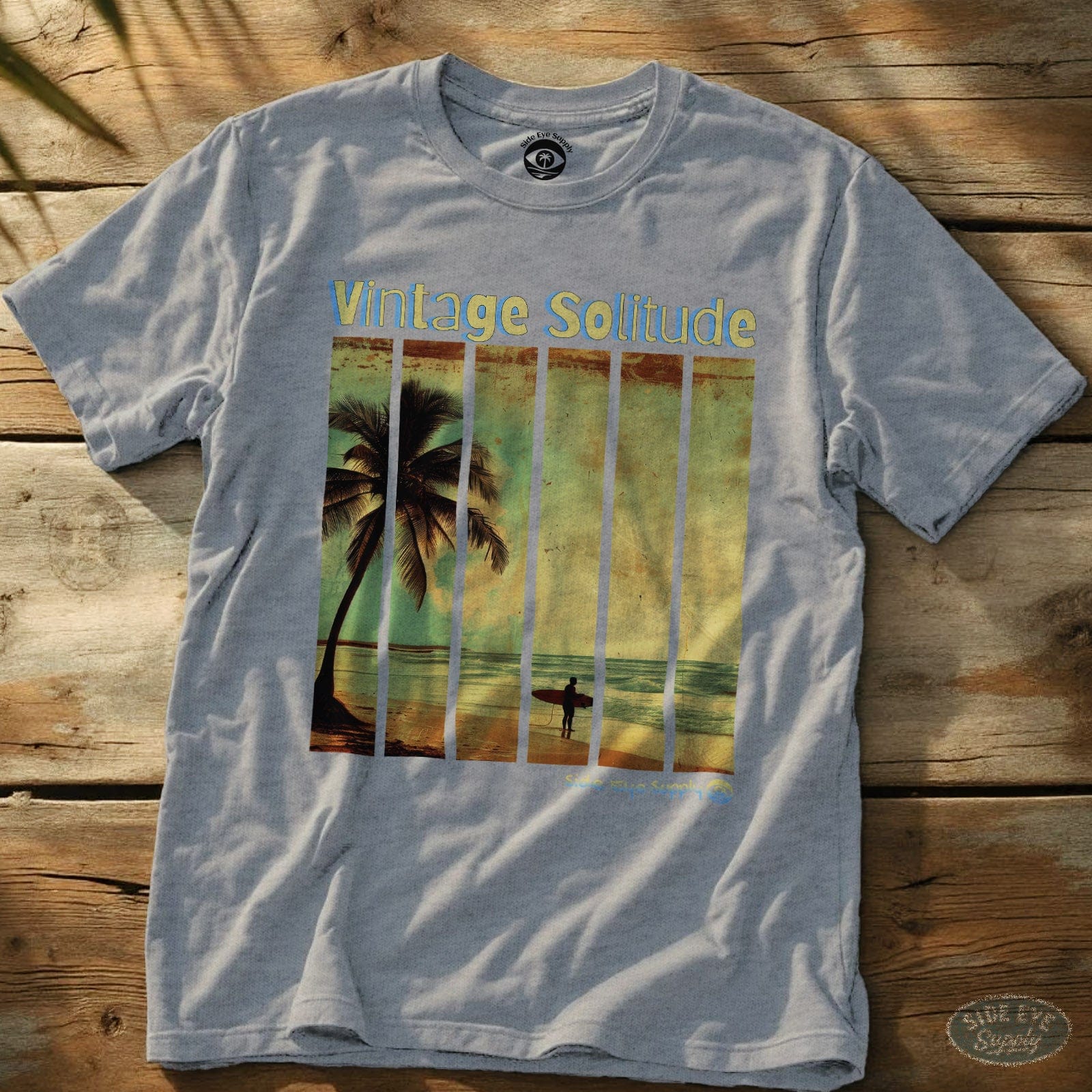 Vintage Solitude Tee Sport Grey / S - by Side Eye Supply - Surf Beach Life Apparel