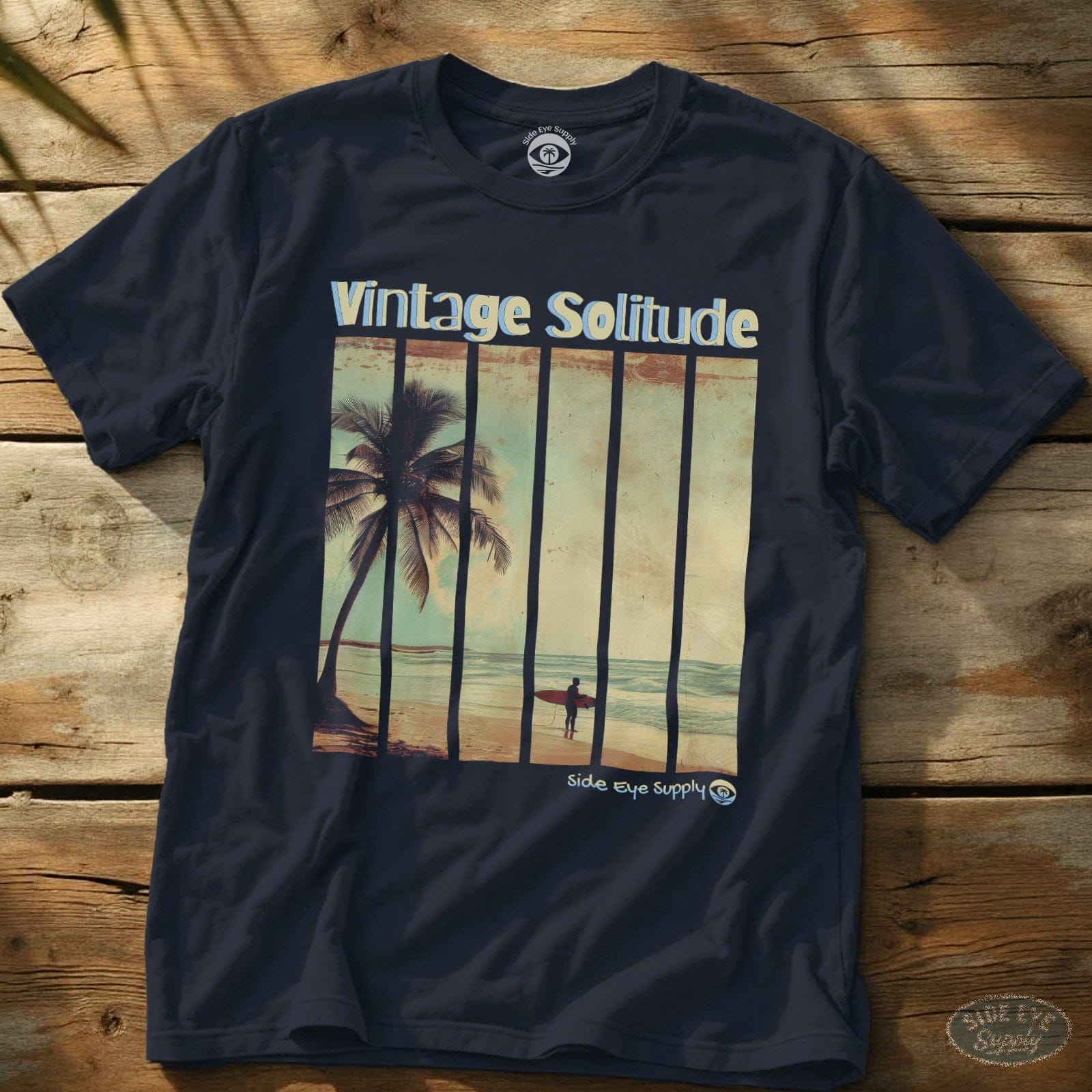 Vintage Solitude Tee Navy / S - by Side Eye Supply - Surf Beach Life Apparel