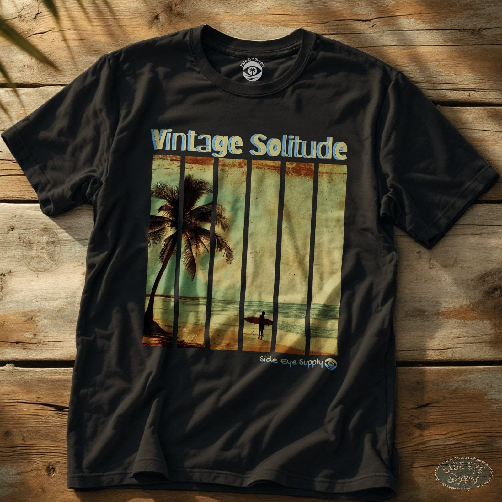 Vintage Solitude Tee Black / S - by Side Eye Supply - Surf Beach Life Apparel