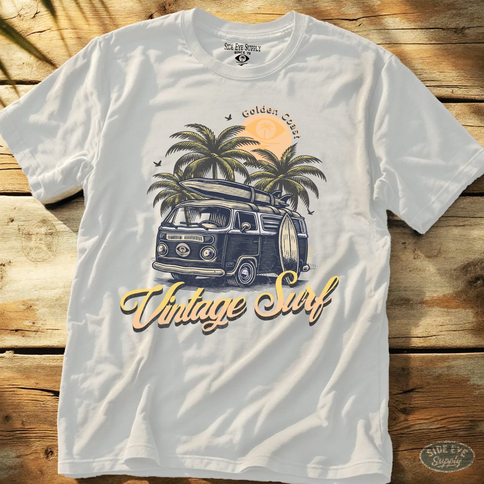 Vintage Surf Tee - by Side Eye Supply - Surf Beach Life Apparel