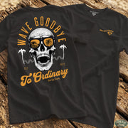 Wave Goodbye Tee Black / S - by Side Eye Supply - Surf Beach Life Apparel