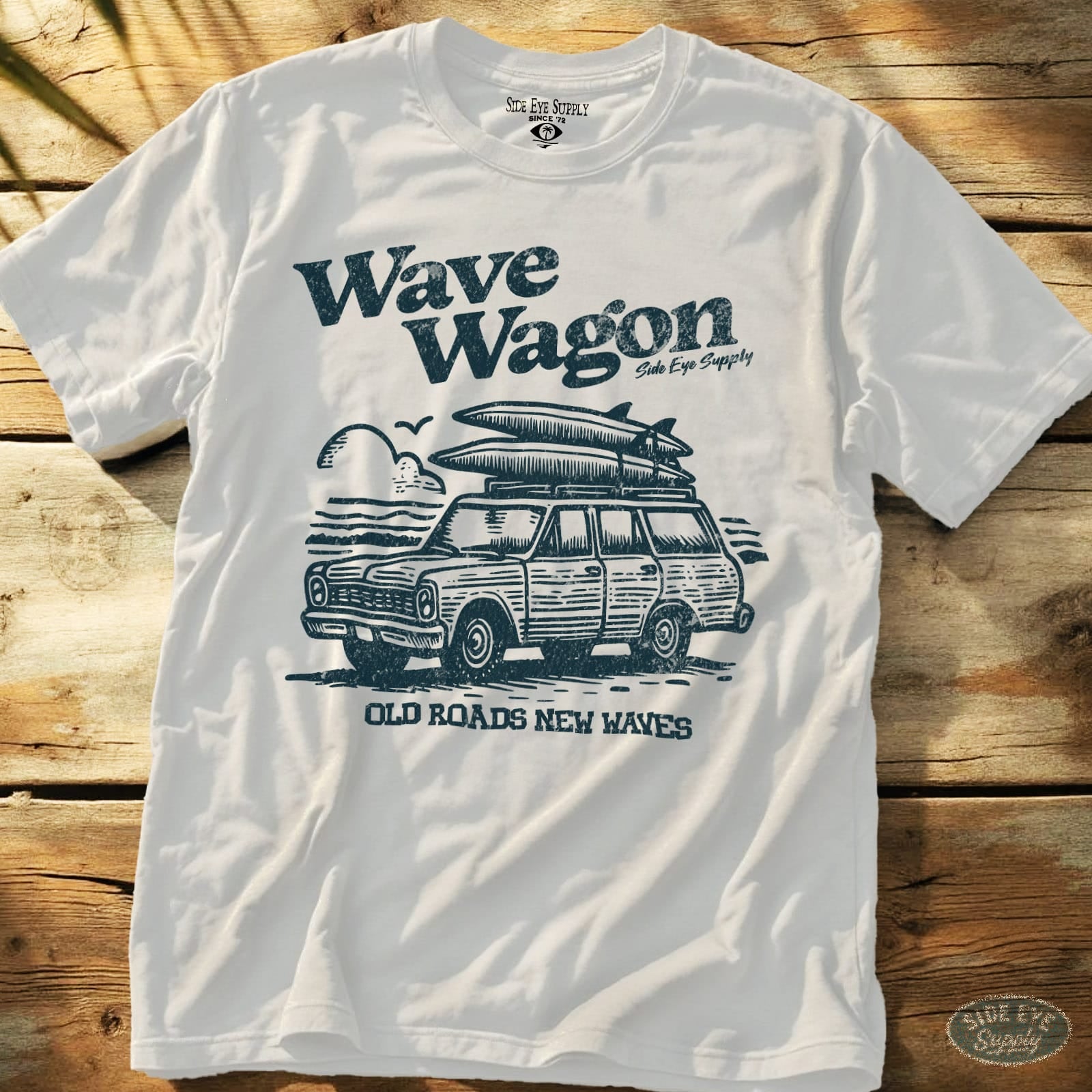Wave Wagon White / S - by Side Eye Supply - Surf Beach Life Apparel